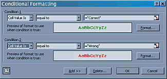 Conditional Formatting