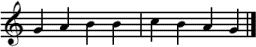 8 note melody which follows the rules