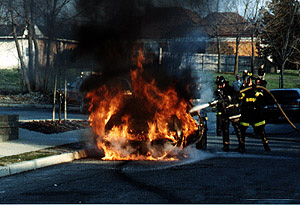 Car on Fire